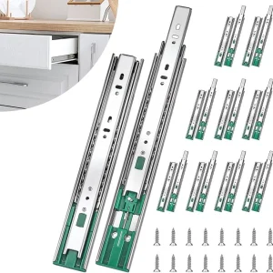 Soft-Close Drawer Slides Ball Bearing Full Extension 10