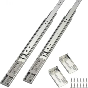 Soft Close Drawer Slides 22 Inch (5 Pairs), Full Extension Ball Bearing Side ...