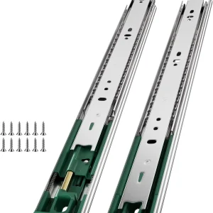 22 Inch Soft Close Drawer Slides 4 Pairs Full Extension Ball Bearing 100 LB